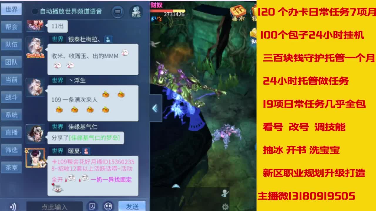接托管，画壁  卡龙 打造 冲级 第7段