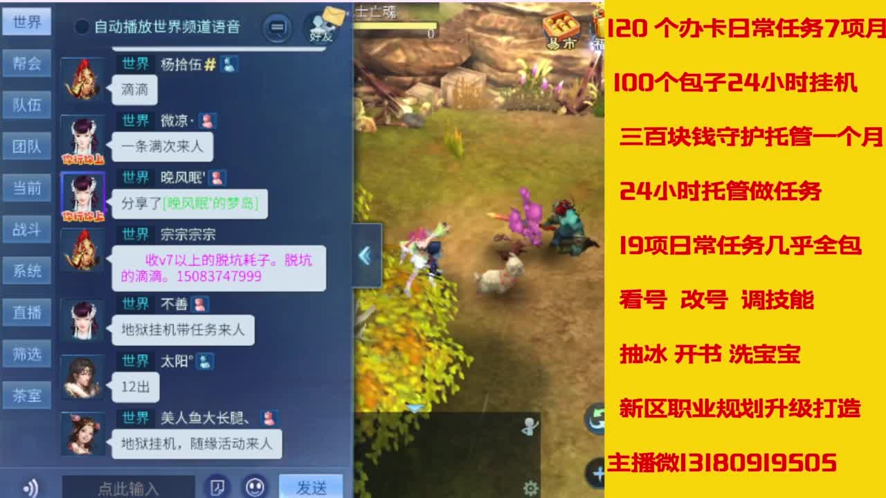 接托管，画壁  卡龙 打造 冲级 第9段