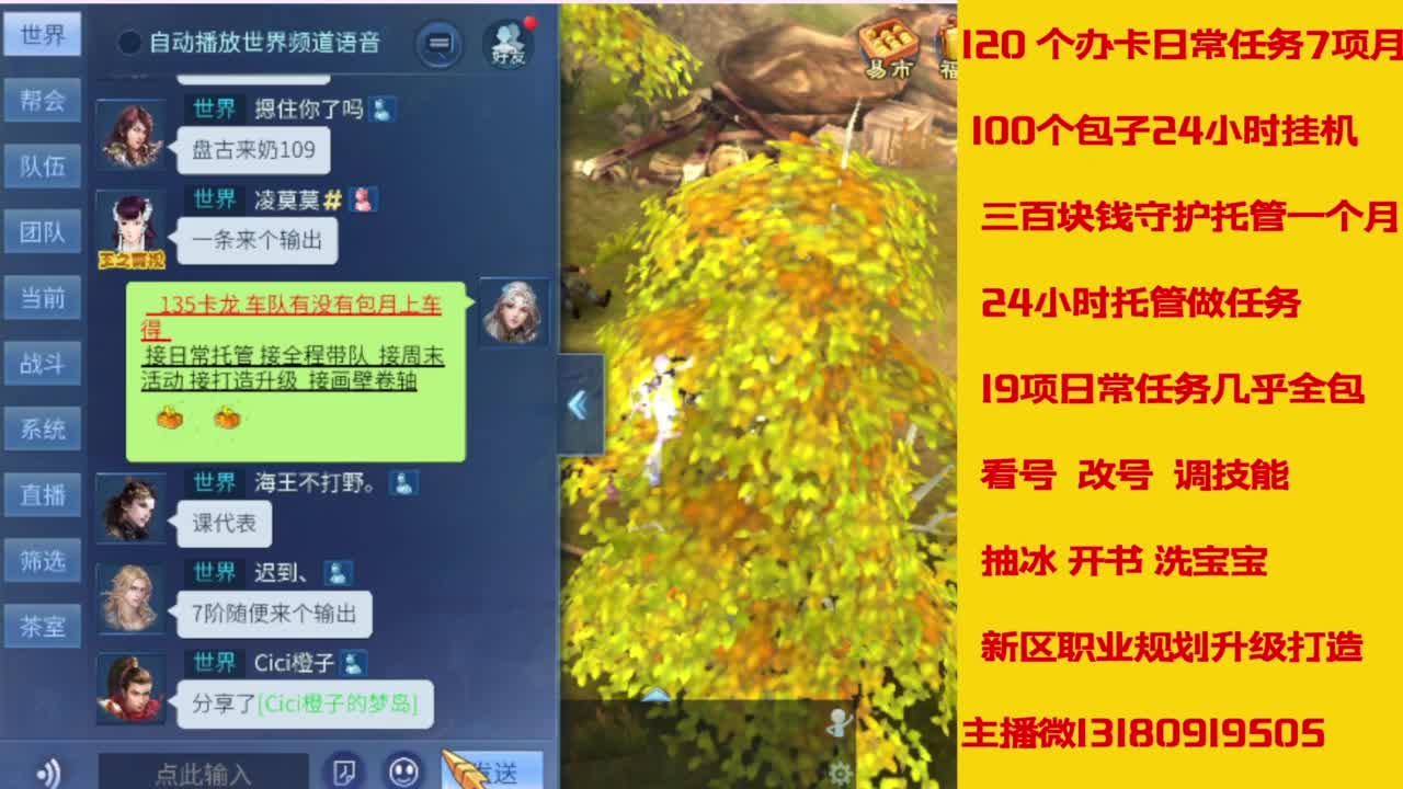 接托管，画壁  卡龙 打造 冲级 第1段