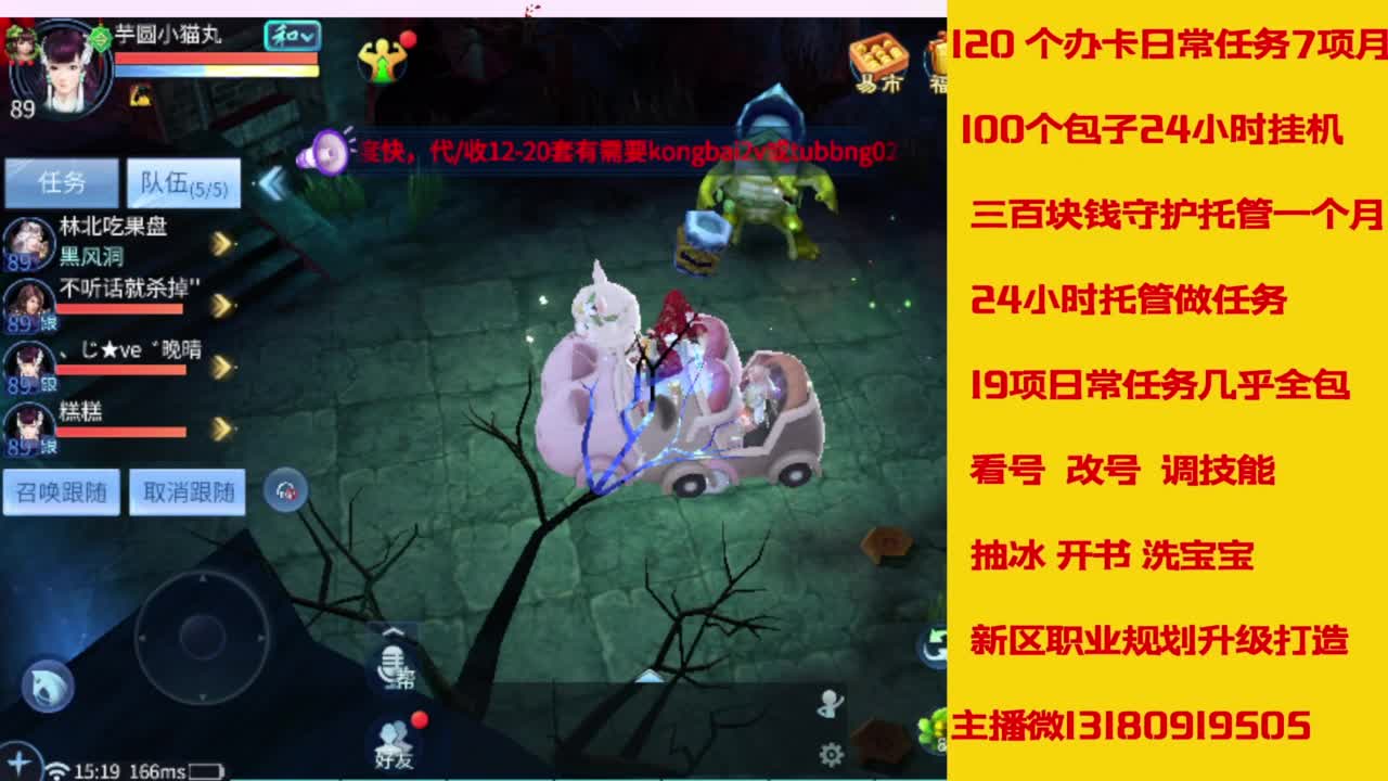 接托管，画壁  卡龙 打造 冲级 第3段