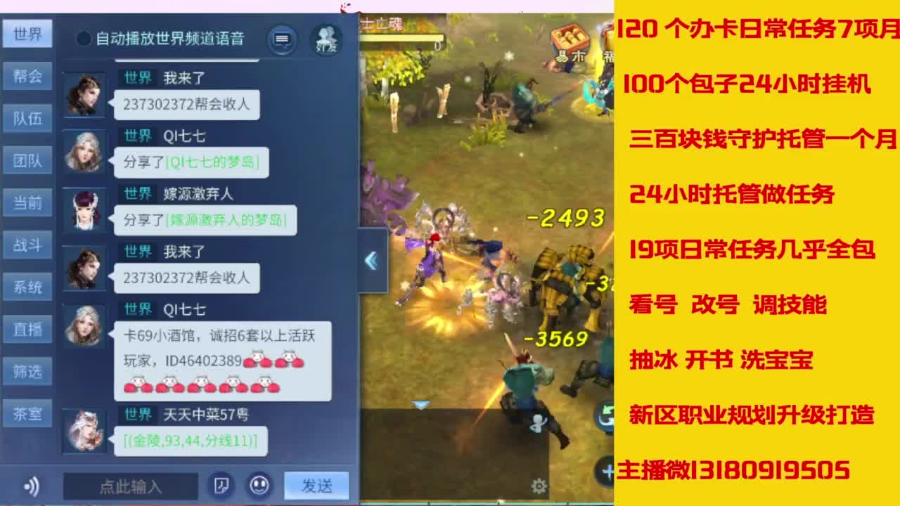 接托管，画壁  卡龙 打造 冲级 第2段