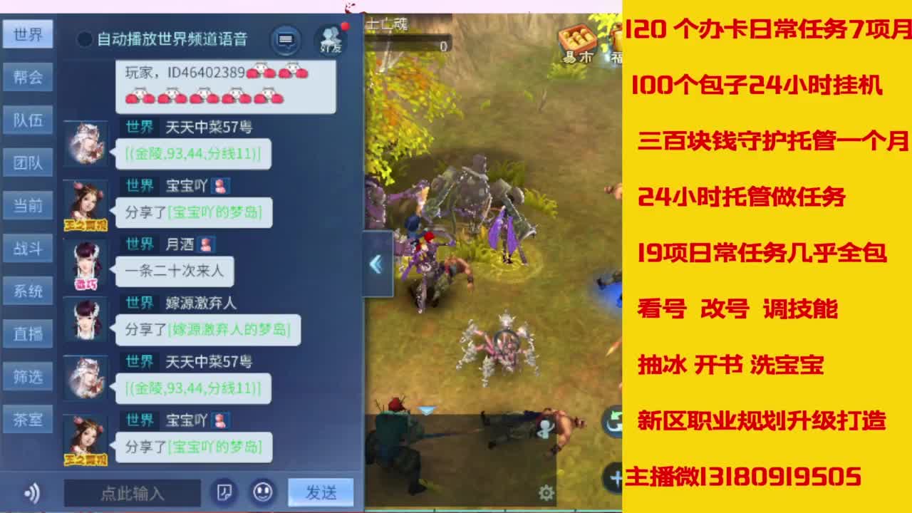接托管，画壁  卡龙 打造 冲级 第4段