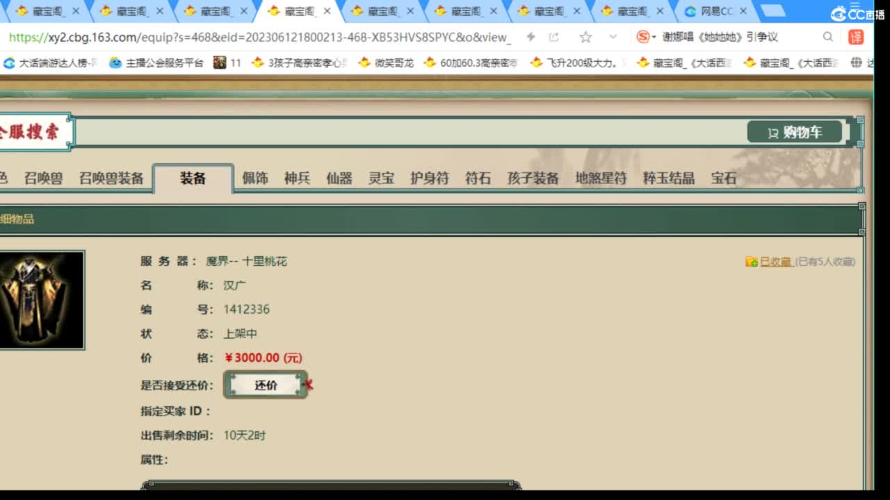 估价配装专业细心的主播 第3段
