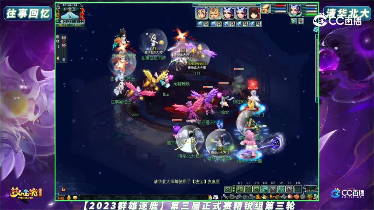 【2023群雄逐鹿】第三届正式赛精锐组第三轮：清华北大 VS 往事回忆【CC情报站】