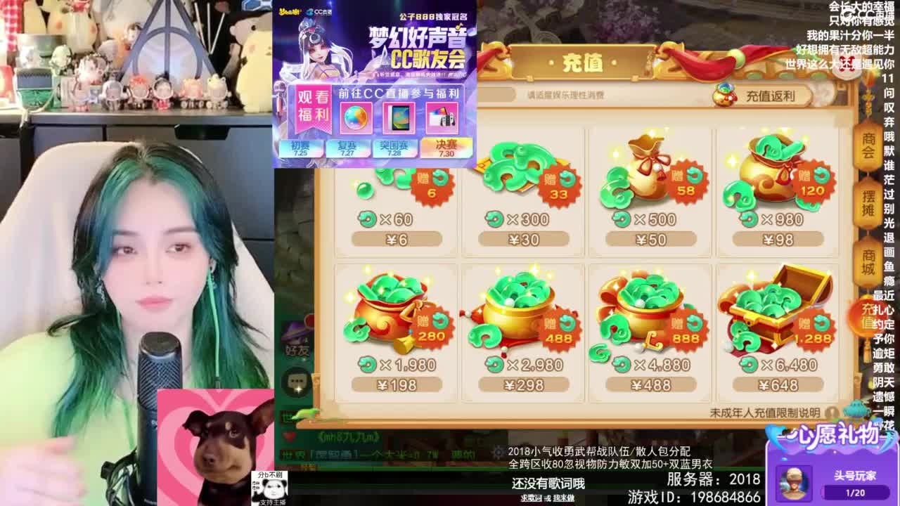 2018唱歌的勇武菜猪/点唱主播 第7段