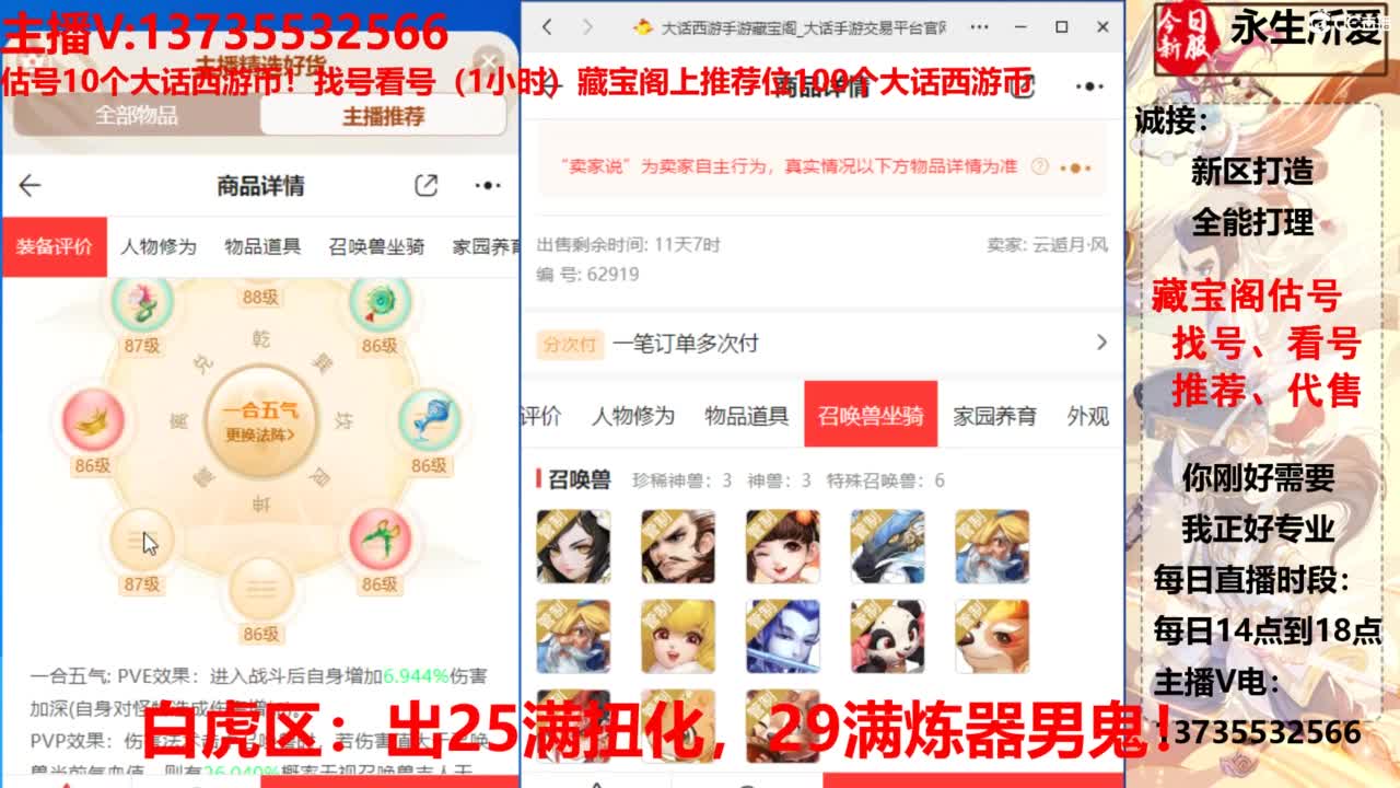 专业藏宝阁，估价找号帮出，调号 第6段