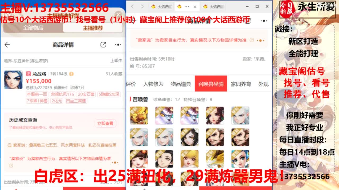 专业藏宝阁，估价找号帮出，调号 第8段