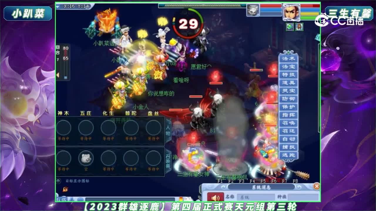 【2023群雄逐鹿】第四届正式赛天元组第三轮：三生有馨 VS 小趴菜【CC情报站】