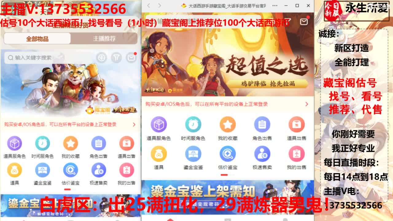 专业藏宝阁，估价找号帮出，调号 第1段