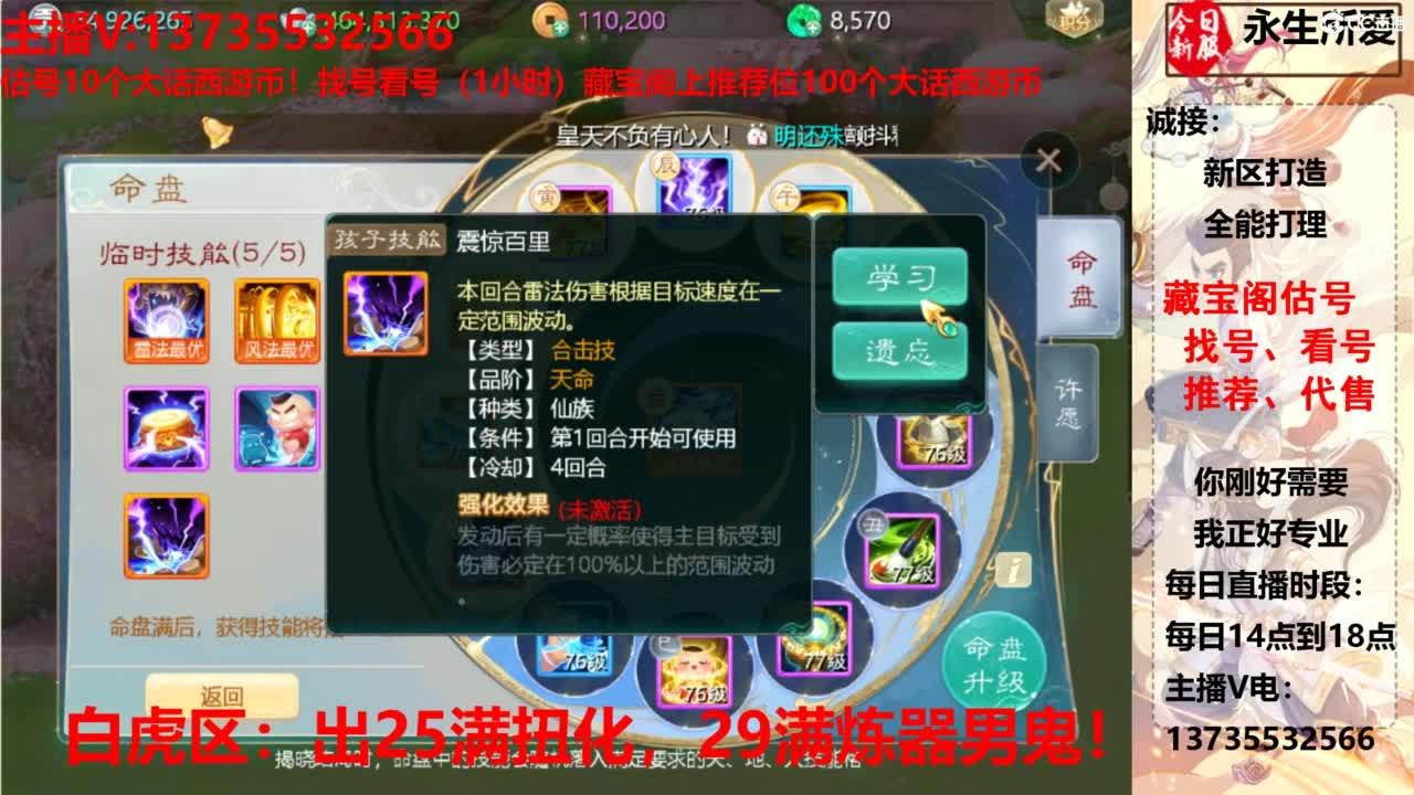 专业藏宝阁，估价找号帮出，调号 第7段