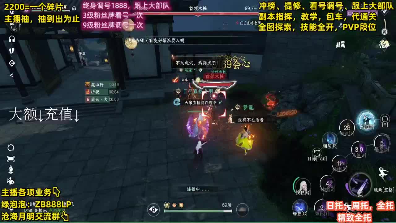 内测第一九灵，托管，舞阳包车，调号，秒伤 第11段