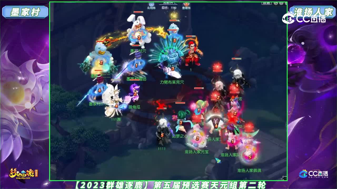 【2023群雄逐鹿】第五届预选赛天元组第二轮：淮扬人家 VS 墨家村【CC情报站】