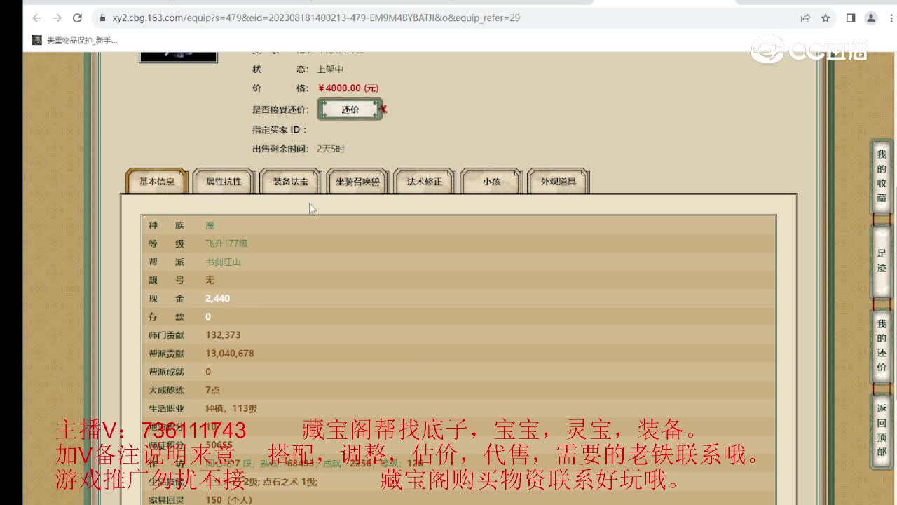 飞花逐月177级女魔