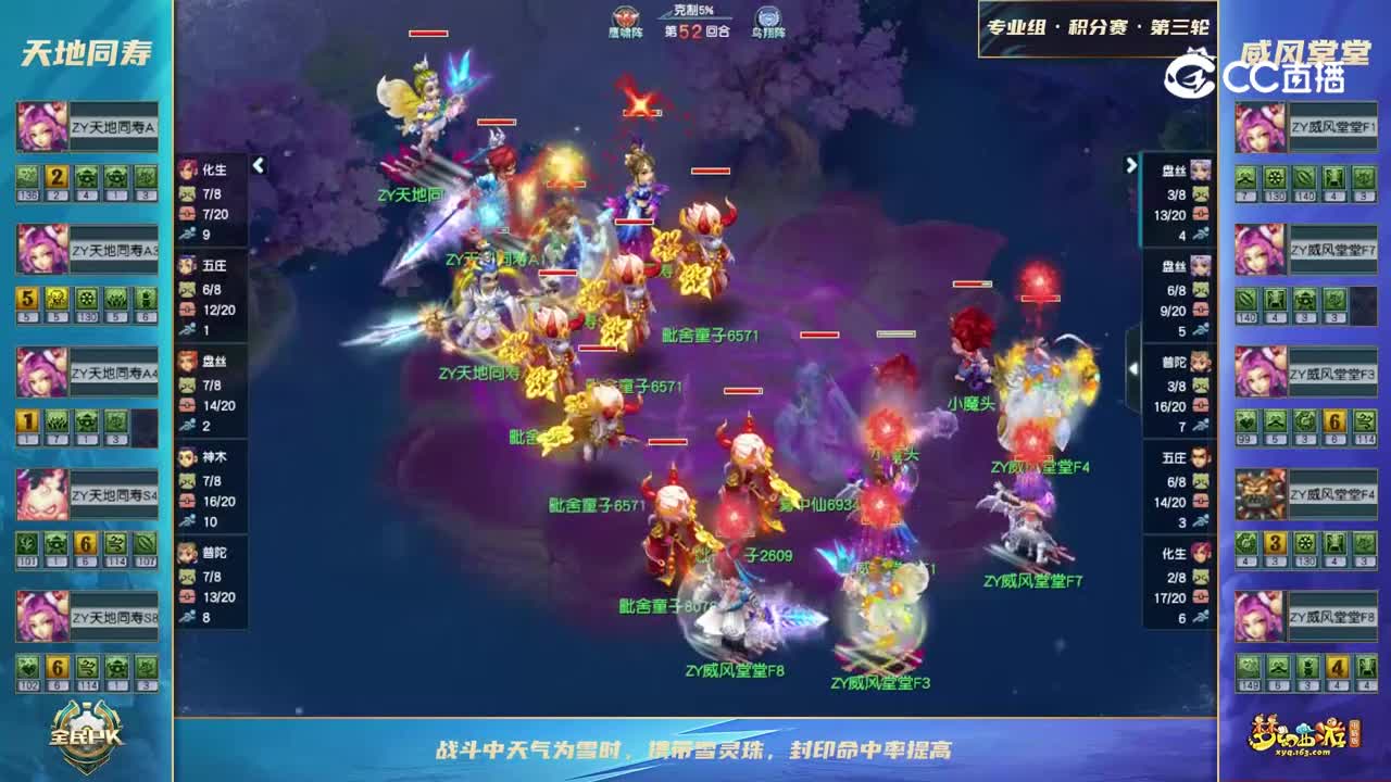 【2023全民PK赛】专业组积分赛第三轮：威风堂堂VS天地同寿【CC情报站】