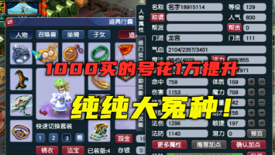 梦幻西游：1000买的