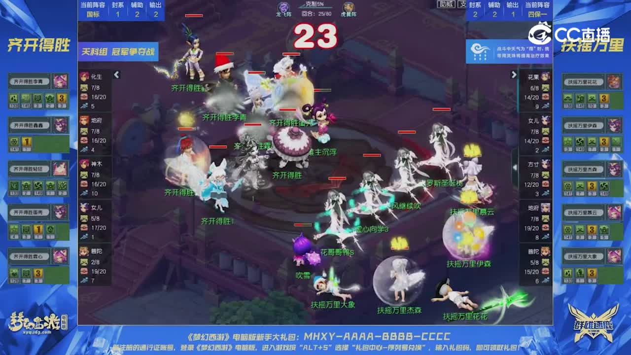 【2023群雄逐鹿】天科组第一届冠军争夺战：扶摇万里VS旗开得胜【CC情报站】