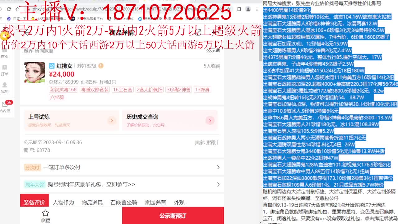 专业藏宝阁，估价找号帮出 第11段