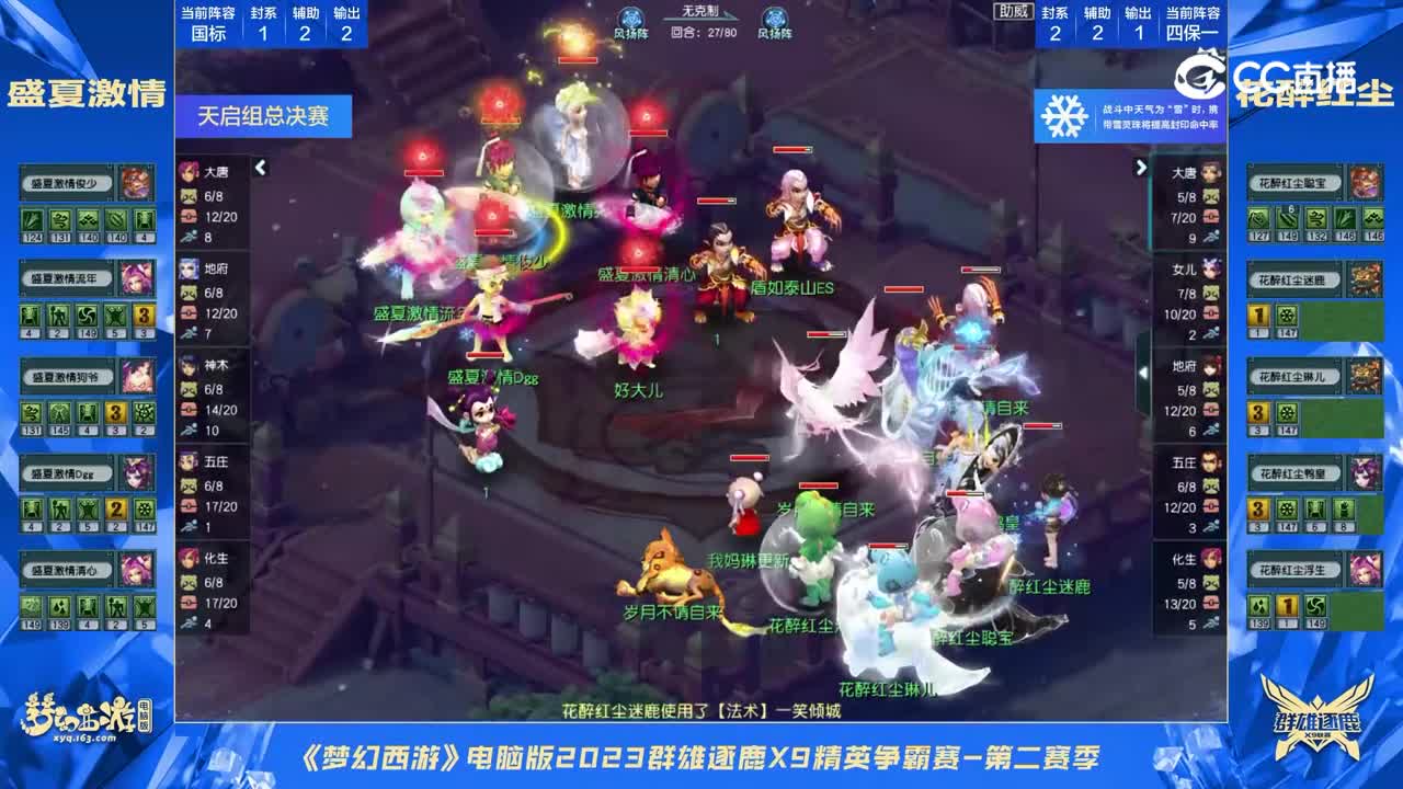 【2023群雄逐鹿】天启组第二届总决赛：花醉红尘VS盛夏激情【CC情报站】
