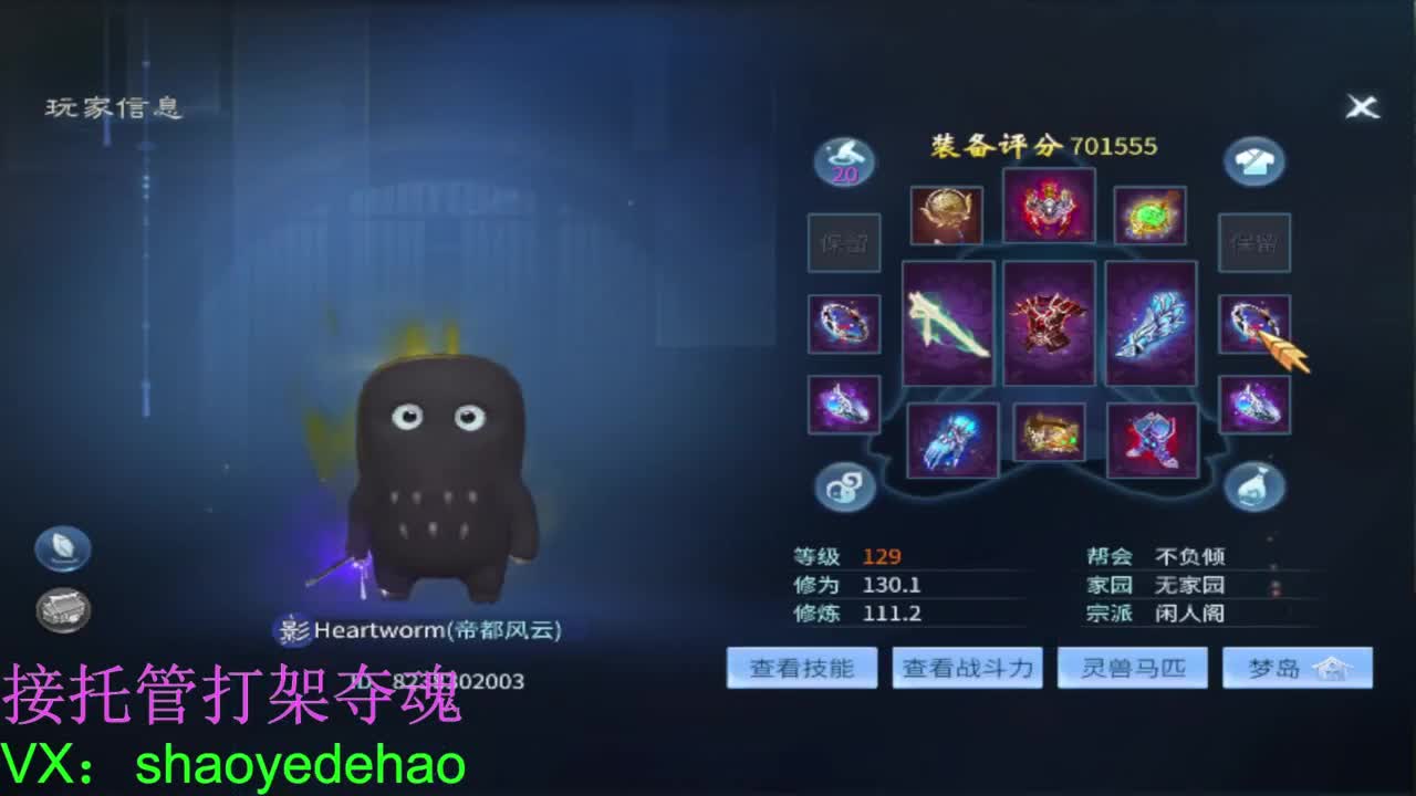 接托管打架 斗魂比武首席背饰 第5段