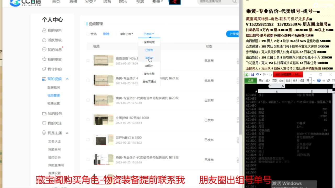 乘黄-专业估价-代卖组号单号配装调抗 第5段