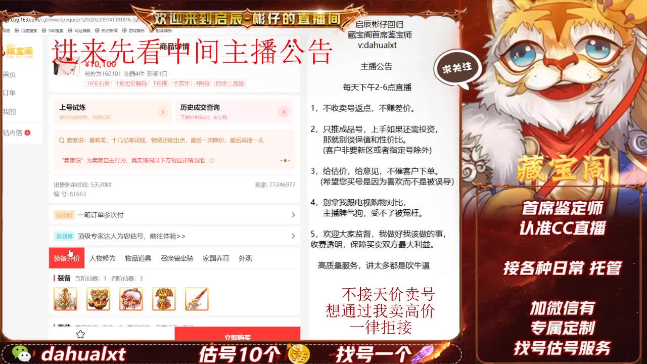 藏宝阁找号估号 第5段