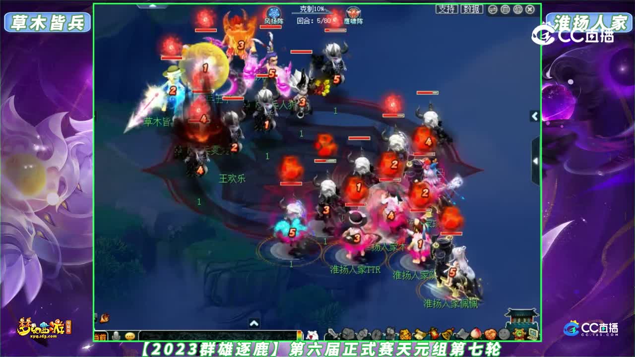 【2023群雄逐鹿】第六届正式赛天元组第七轮：淮扬人家 VS 草木皆兵【CC情报站】