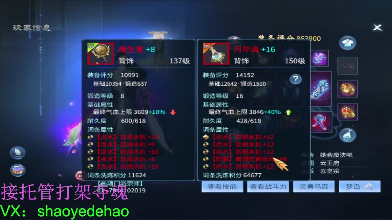 接天门山 托管 打架夺魂比武 背饰！ 第3段