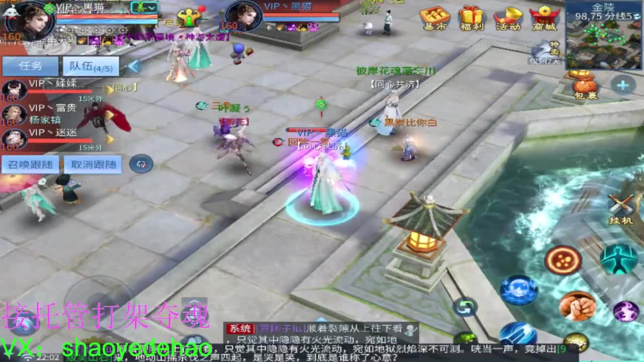 接天门山 托管 打架夺魂比武 背饰！ 第5段