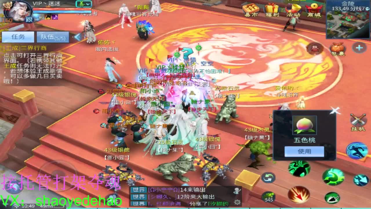 接天门山 托管 打架夺魂比武 背饰！ 第5段