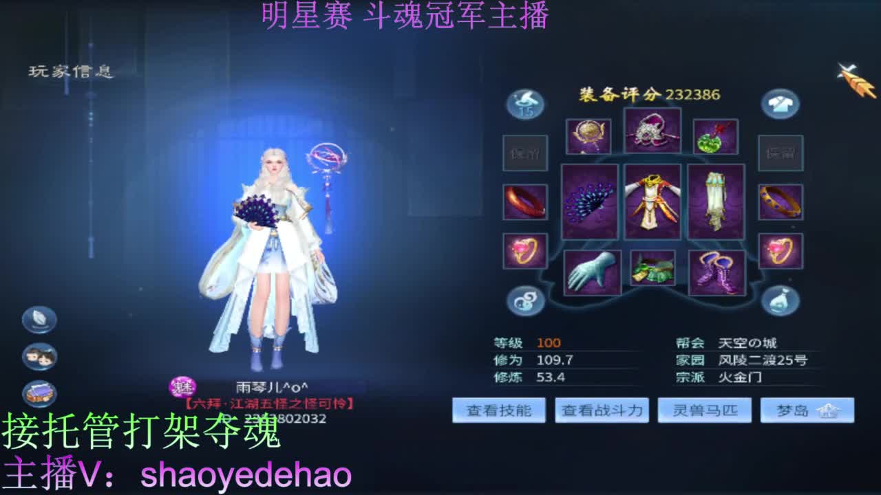 接天门山 托管 打架夺魂比武 背饰！ 第7段