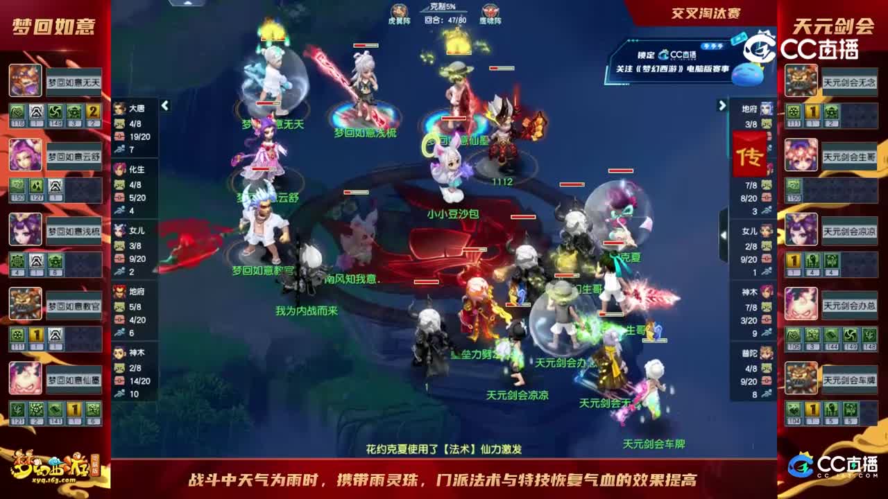 【2023群雄逐鹿】天元组第五届正式赛第八轮：天元剑会VS梦回如意【CC情报站】