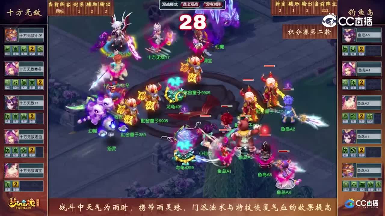 【门派调整PK赛】积分赛第二轮：钓鱼岛VS十方无敌【CC情报站】
