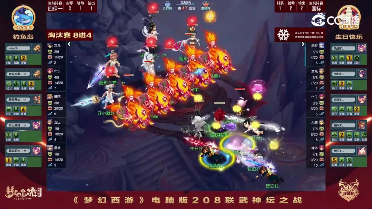 8进4生日快乐VS钓鱼岛结束回合