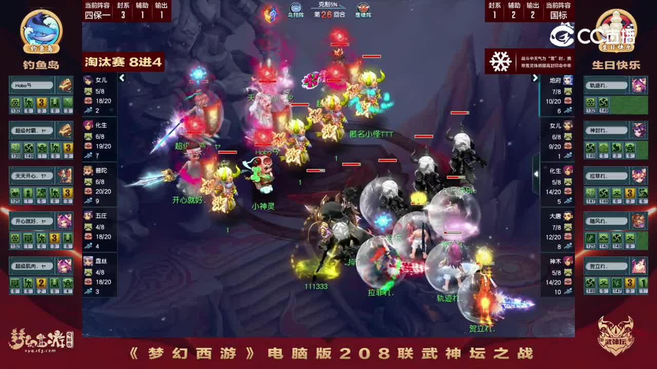 【208联武神坛】【淘汰赛8进4】生日快乐VS钓鱼岛【CC情报站】