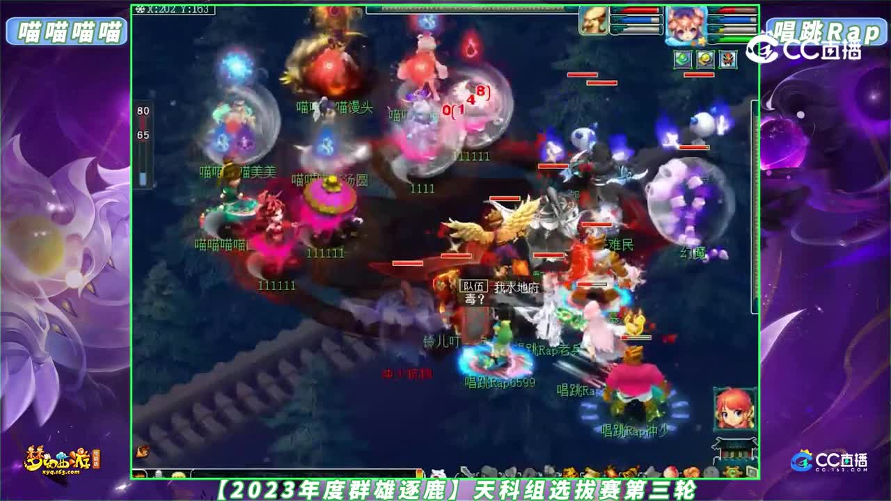 【2023年度群雄逐鹿】天科组选拔赛第三轮：唱跳Rap VS 喵喵喵喵【CC情报站】