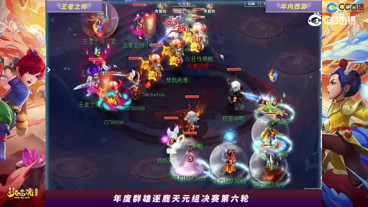【2023年度群雄逐鹿】天元组年度决赛第六轮：年内西游VS王者之师【CC情报站】