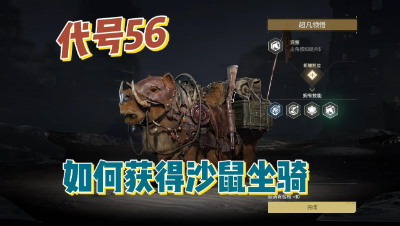 代号56：如何获得沙鼠坐骑