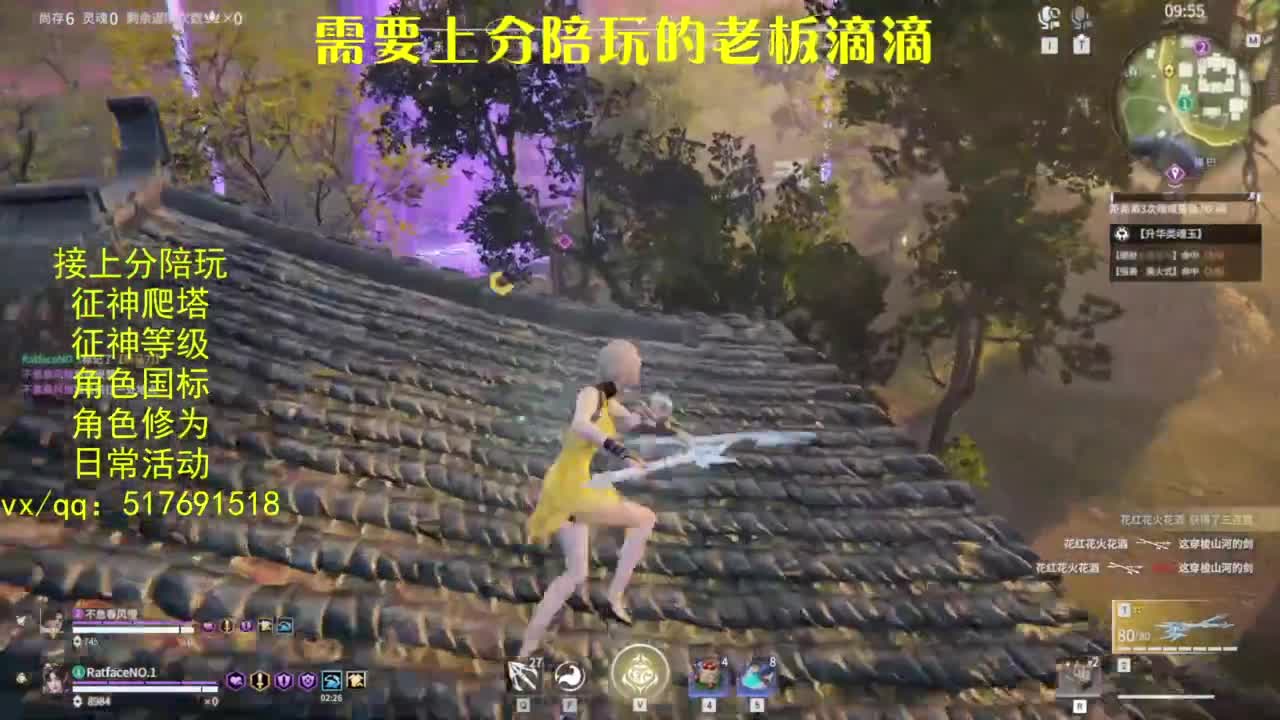 接上分.陪,征神.日常.20级聚义厅动作 第12段