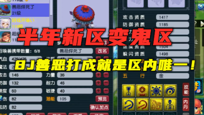 梦幻西游：8技能善恶打成就是区内唯一，仅15队刷副本的新鬼区？