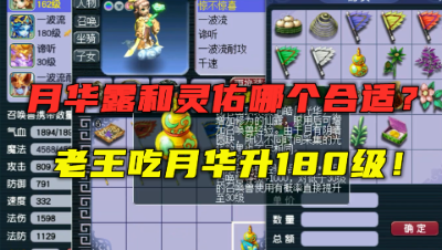 梦幻西游：老王光环队买出其须弥，吃月华露升180级？结局惨了！