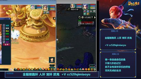 全服接跑环  人环  宠环  抓鬼