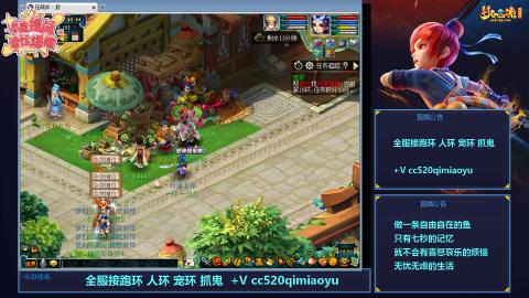 全服接跑环  人环  宠环  抓鬼