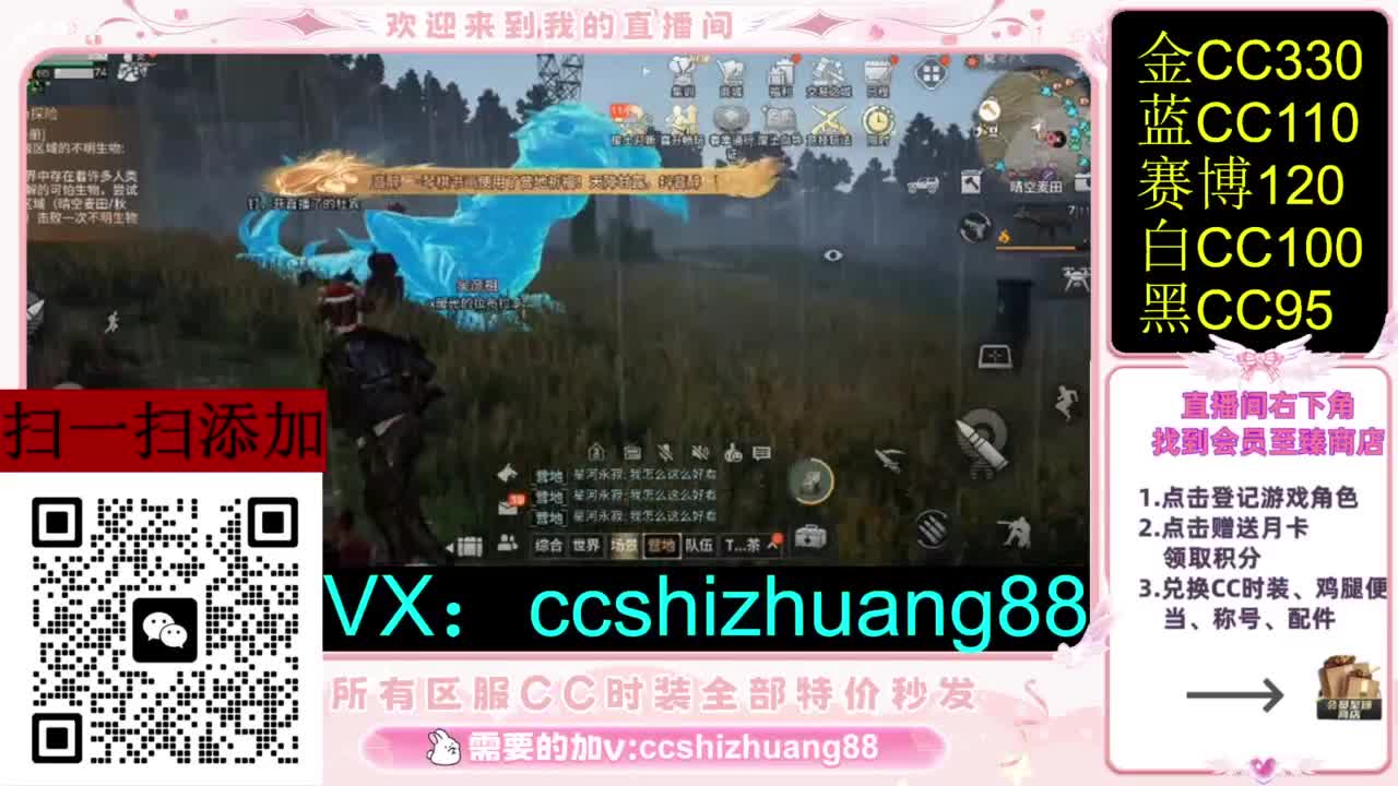 永久限时CC全区特价秒发 第2段