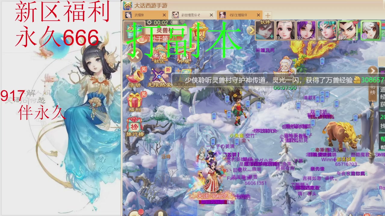 新区专属礼包：永久666