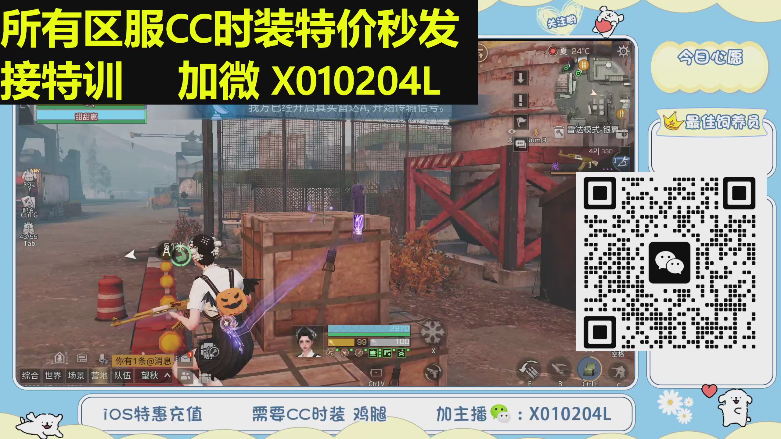 特价出售永久/限时CC时装，现货秒发
