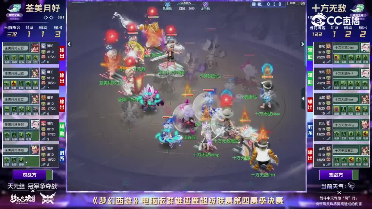 【群雄逐鹿·超级联赛】S4冠军争夺战天元组第二轮：十方无敌VS荃美月好【CC情报站】