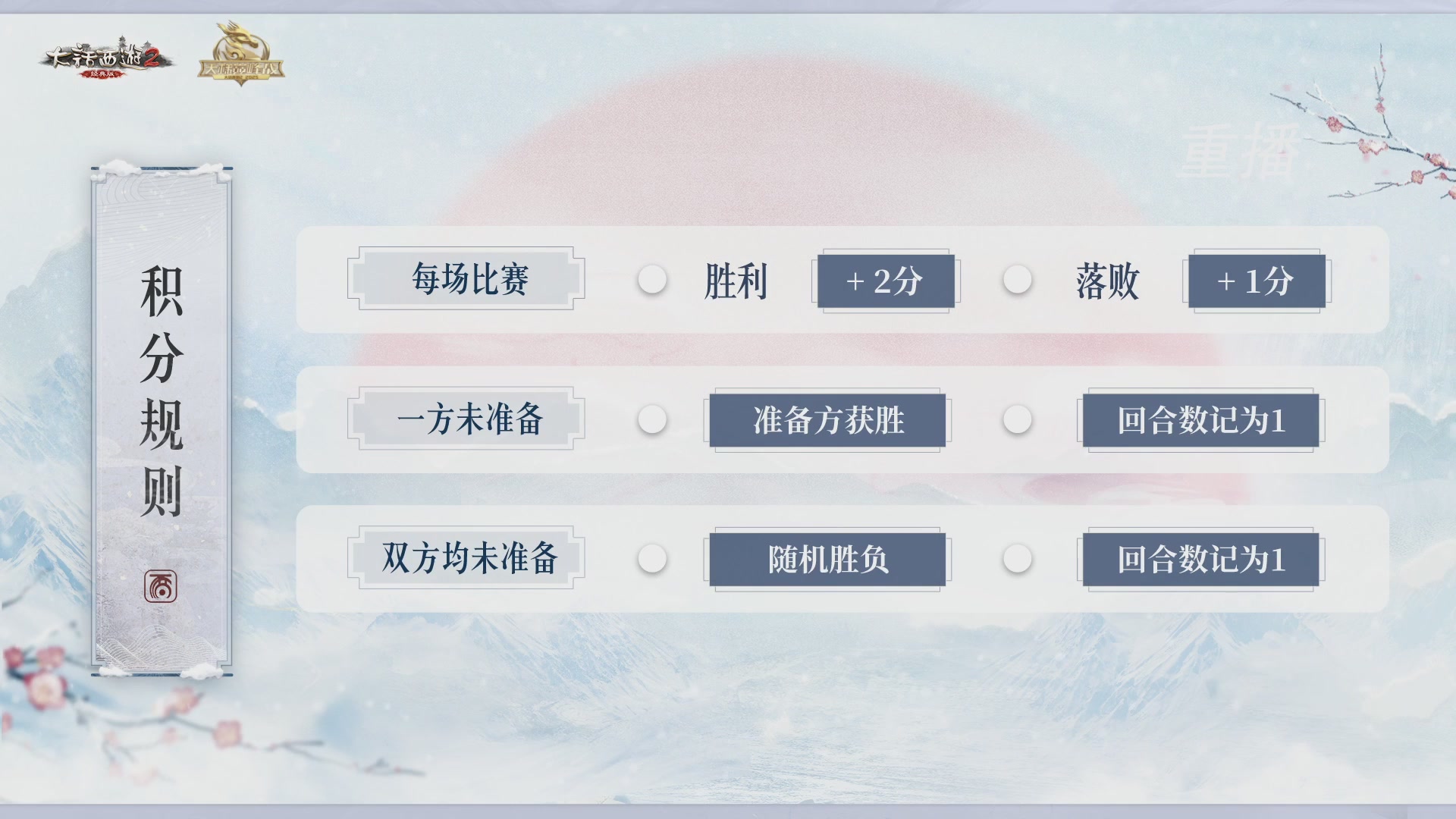 【重播】《大话西游2经典版》天梯巅峰战冬季赛