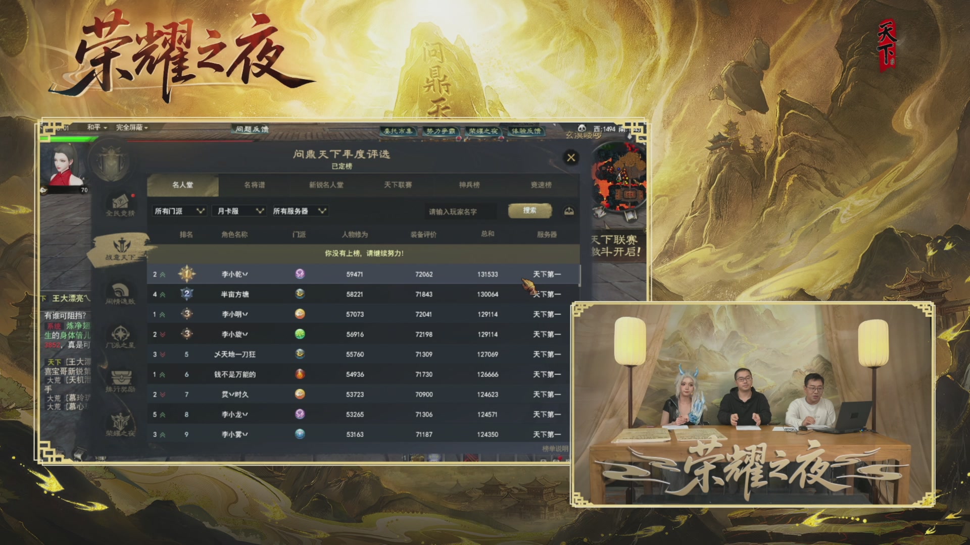 2025天下荣耀之夜