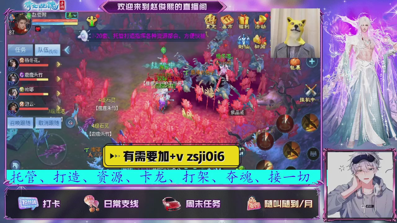 接托管、接各种~