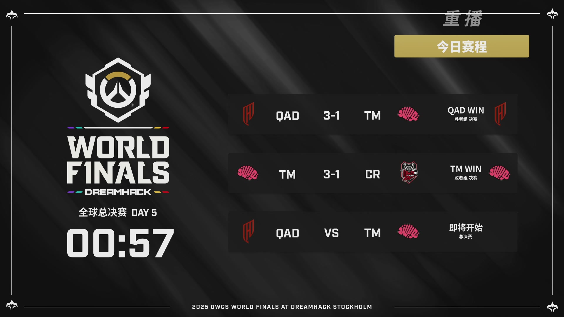 【重播】2025守望先锋全球总决赛 DAY5